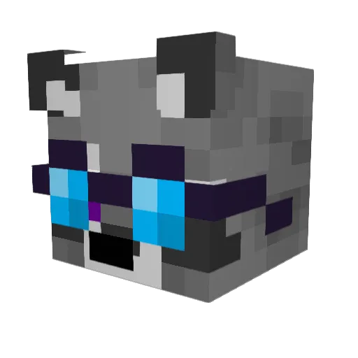 SnowyIsMe Minecraft avatar head, 3D render