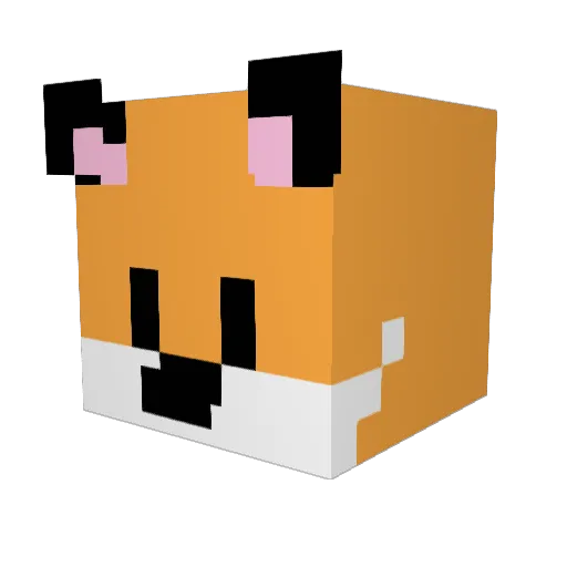 SnowyKitty155 Minecraft avatar head, 3D render