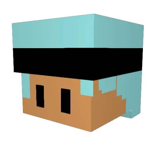 SnowyLandscape Minecraft avatar head, 3D render