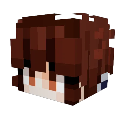SnowyPuffin Minecraft avatar head, 3D render