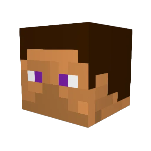 SnowyPuma Minecraft avatar head, 3D render