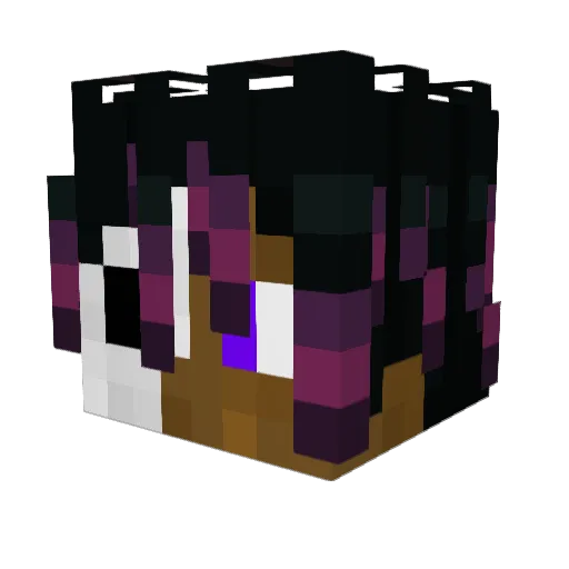 SnowyRG Minecraft avatar head, 3D render