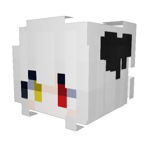 Snowy_Dark Minecraft avatar head, 3D render