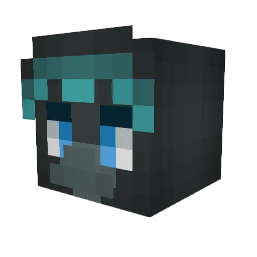 Snowy_Fewix Minecraft avatar head, 3D render