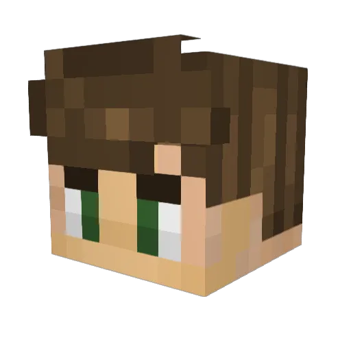 Snowy_Silence Minecraft avatar head, 3D render