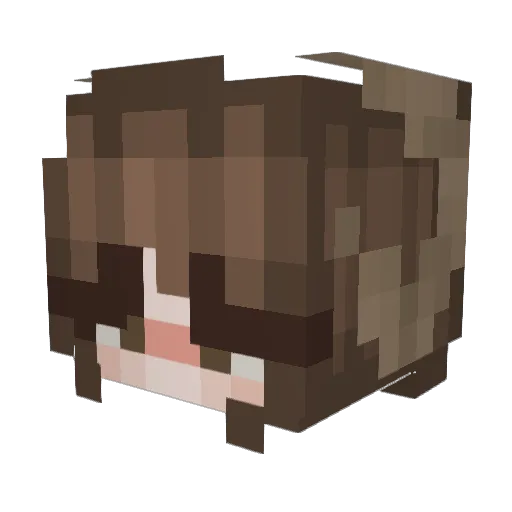 Snowycat57 Minecraft avatar head, 3D render