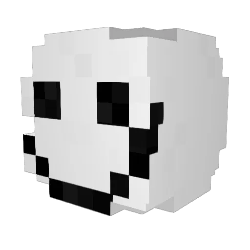 Snowyy_1 Minecraft avatar head, 3D render