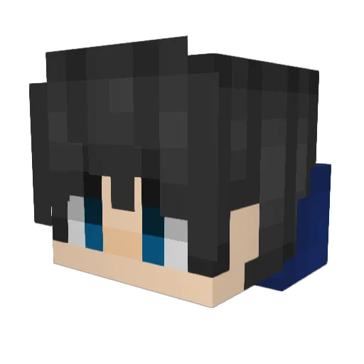 Snowzero95 Minecraft avatar head, 3D render