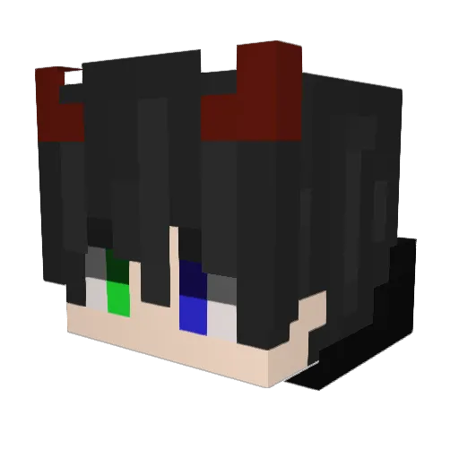 Snowzinz Minecraft avatar head, 3D render