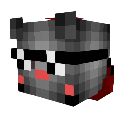 SnoxMC Minecraft avatar head, 3D render
