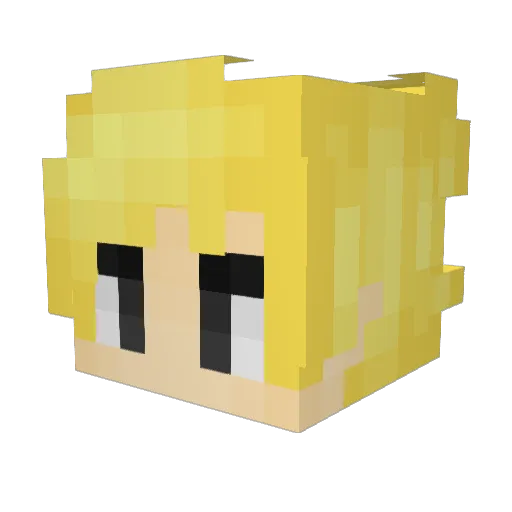 SnubKill Minecraft avatar head, 3D render