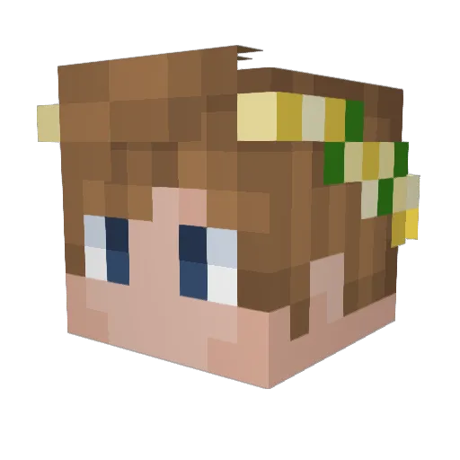 SnubiV2 Minecraft avatar head, 3D render