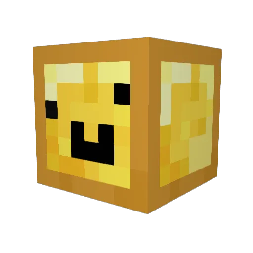 SnuckleButter Minecraft avatar head, 3D render