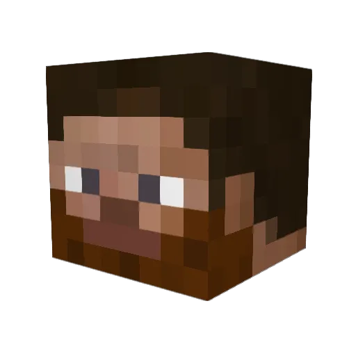 SnufDog Minecraft avatar head, 3D render