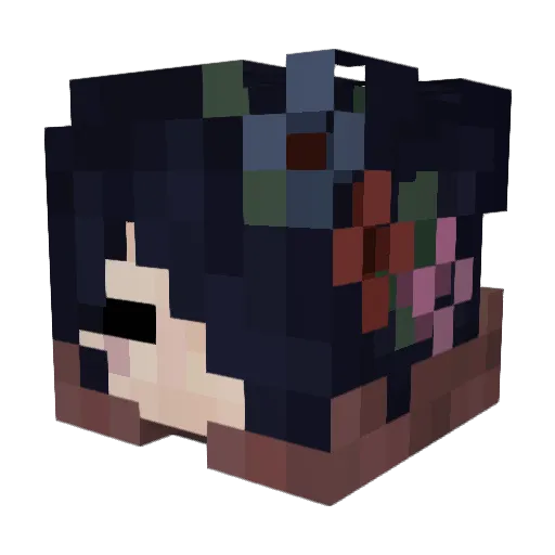 Snufcake Minecraft avatar head, 3D render