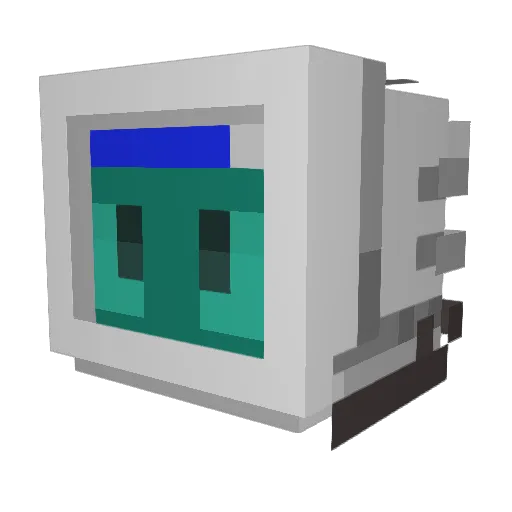 Snufnik Minecraft avatar head, 3D render