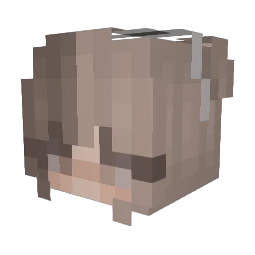 SnugEmi Minecraft avatar head, 3D render