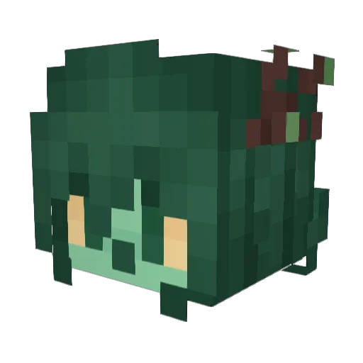 SnugWisp Minecraft avatar head, 3D render