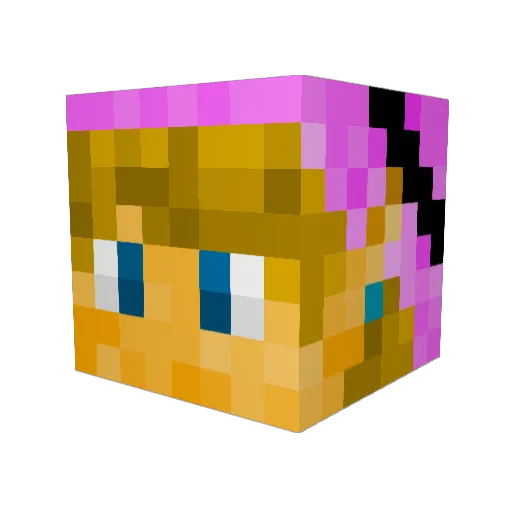 Snugboy Minecraft avatar head, 3D render