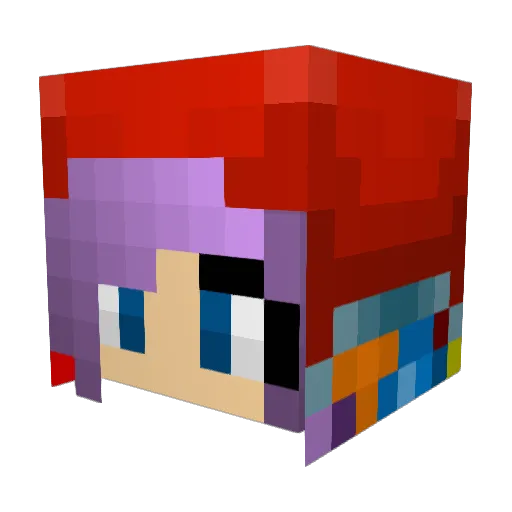 Snugglebunny12 Minecraft avatar head, 3D render