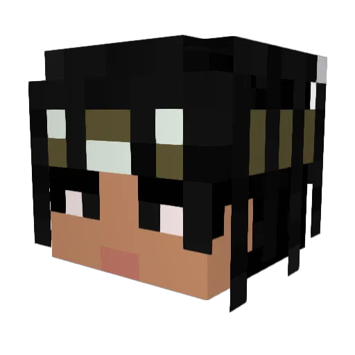 Snugmo Minecraft avatar head, 3D render
