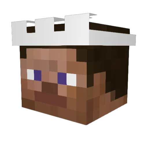 Snugtoes Minecraft avatar head, 3D render