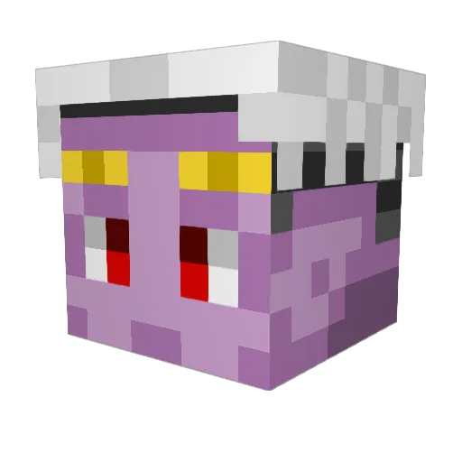 Snuifgoed Minecraft avatar head, 3D render