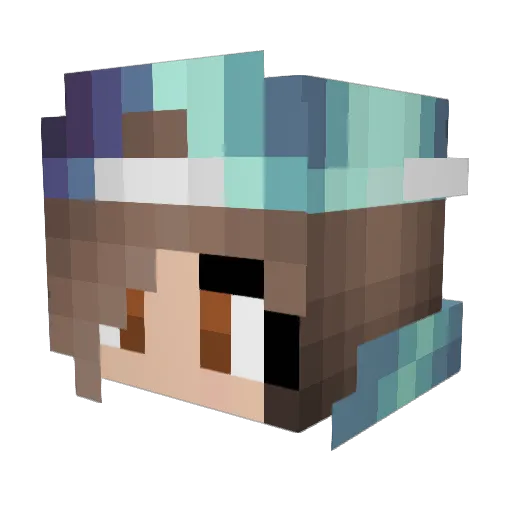 Snuks4 Minecraft avatar head, 3D render