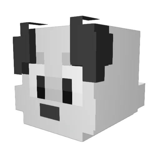 Snuppy420 Minecraft avatar head, 3D render