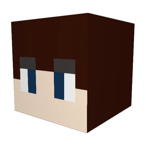 Snurre Minecraft avatar head, 3D render