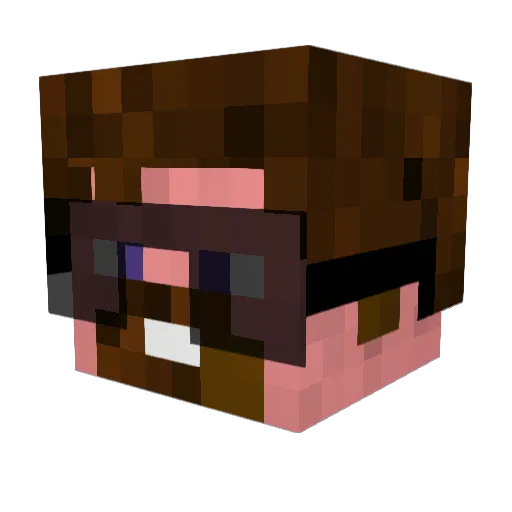 SnusAnders Minecraft avatar head, 3D render