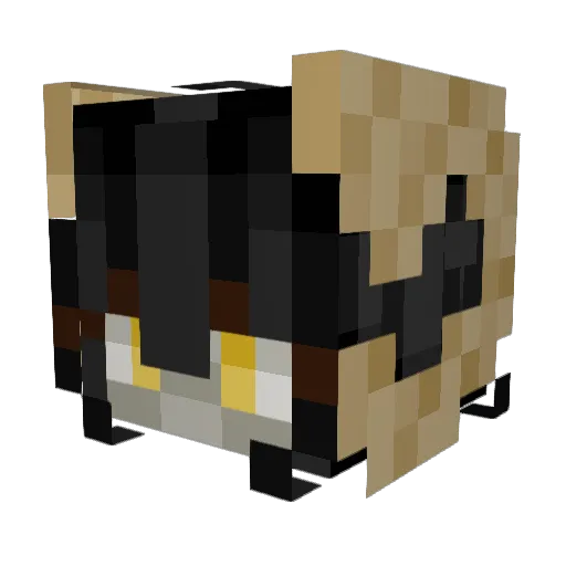 Snusis Minecraft avatar head, 3D render
