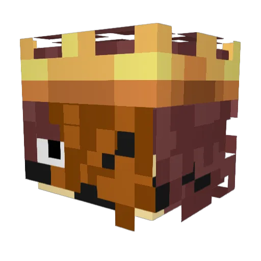 Snussmumrike Minecraft avatar head, 3D render