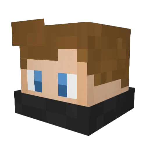 SnuxsTV Minecraft avatar head, 3D render