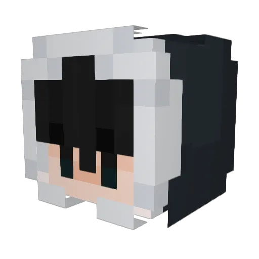 SnwMoon Minecraft avatar head, 3D render