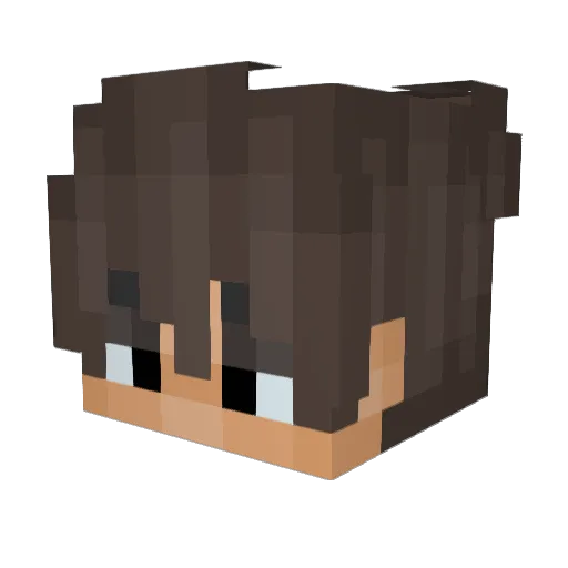 Snxw_gustavo Minecraft avatar head, 3D render