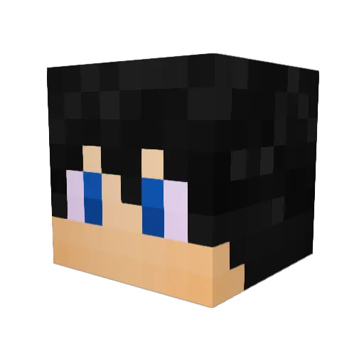 SnySpy Minecraft avatar head, 3D render