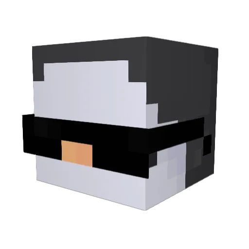 Snydly Minecraft avatar head, 3D render