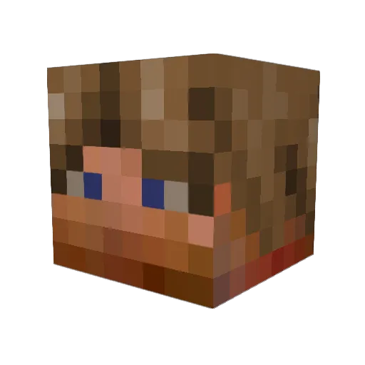 Snyperr Minecraft avatar head, 3D render