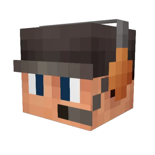 Snyro Minecraft avatar head, 3D render