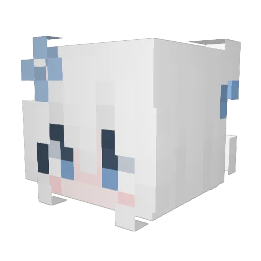 So1nkING Minecraft avatar head, 3D render