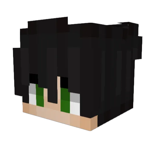 SoAdemo Minecraft avatar head, 3D render