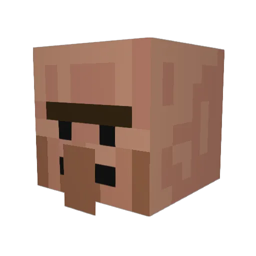 SoAussie Minecraft avatar head, 3D render