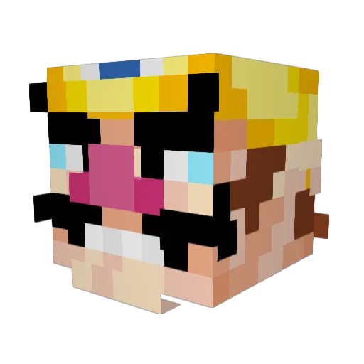 SoBunter Minecraft avatar head, 3D render