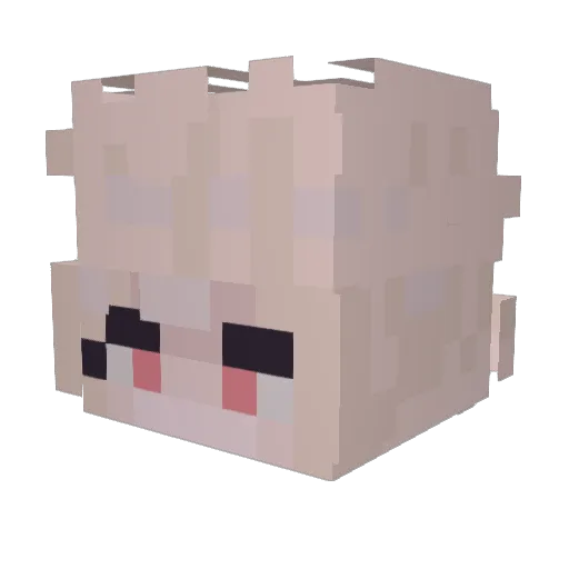 SoChinar Minecraft avatar head, 3D render