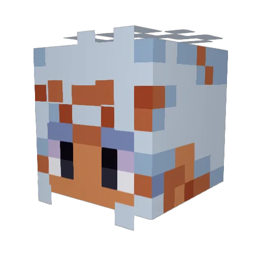 SoDahyun Minecraft avatar head, 3D render