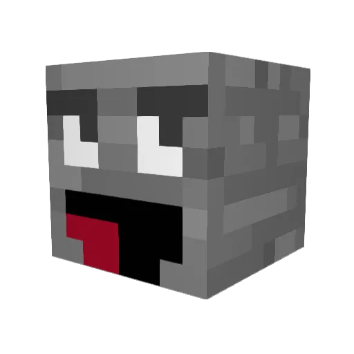 SoDamnMetal Minecraft avatar head, 3D render