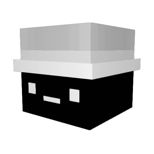 SoEasyRelaxing Minecraft avatar head, 3D render