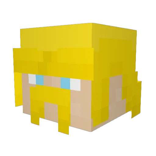 SoEinYarrak Minecraft avatar head, 3D render