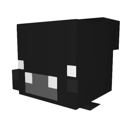 SoEz_Movement Minecraft avatar head, 3D render
